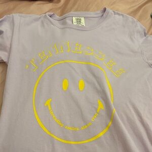 Comfort Colors Lavender and Yellow Tennessee Smiley Face T-Shirt